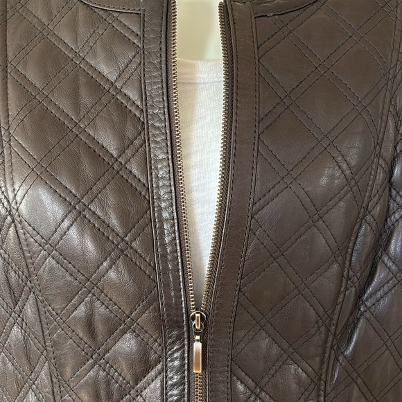 Talbots Lambskin Leather Jacket size 10 - Picture 3 of 8